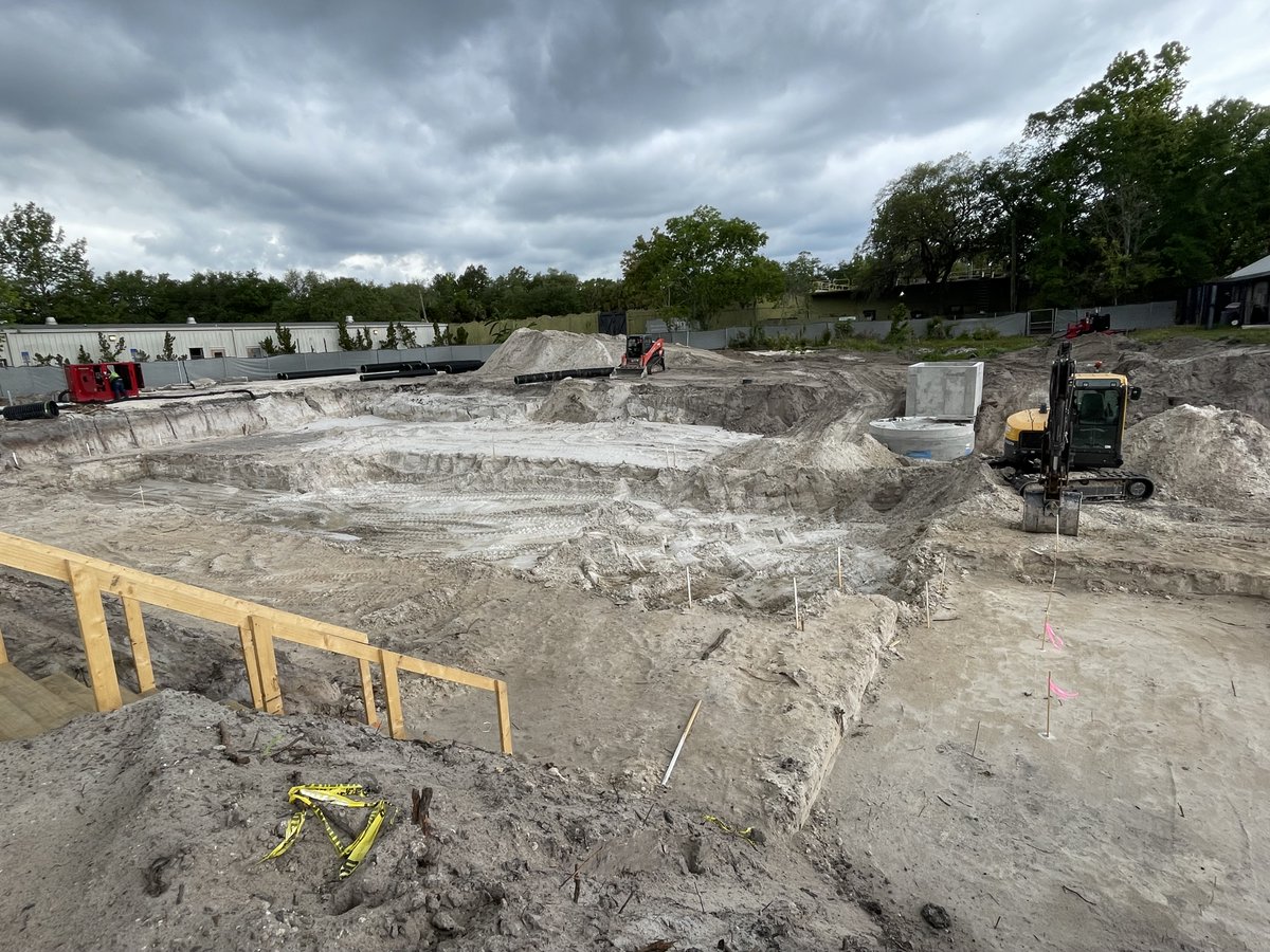 Things are progressing nicely at the <a href="/jacksonvillezoo/">Jacksonville Zoo and Gardens</a>'s Manatee River Gateway project! This new entrance will expand upon the zoo's existing Manatee Critical Care Center and allow staff to treat as many as 18 manatees a time. 
#DanisBuilds #PlanBuildInnovate