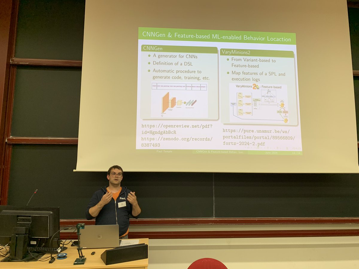 Gilles Perrouin (@gperrouin) on Twitter photo <a href="/pleupi22/">Paul Temple</a> presented joint work between <a href="/DiverSE_inria/">DiverSE Team</a> and <a href="/UNamurCSFaculty/">UNamur - Faculté d'Informatique</a> <a href="/NADI_institute/">NADI - Namur Digital Institute @UNamur 🎓</a> on the artificial intelligence and software engineering group at the <a href="/GdrGPL/">GdrGPL</a> days #gdrgpl2024 <a href="/pleupi22/">Paul Temple</a> presented joint work between <a href="/DiverSE_inria/">DiverSE Team</a> and <a href="/UNamurCSFaculty/">UNamur - Faculté d'Informatique</a> <a href="/NADI_institute/">NADI - Namur Digital Institute @UNamur 🎓</a> on the artificial intelligence and software engineering group at the <a href="/GdrGPL/">GdrGPL</a> days #gdrgpl2024