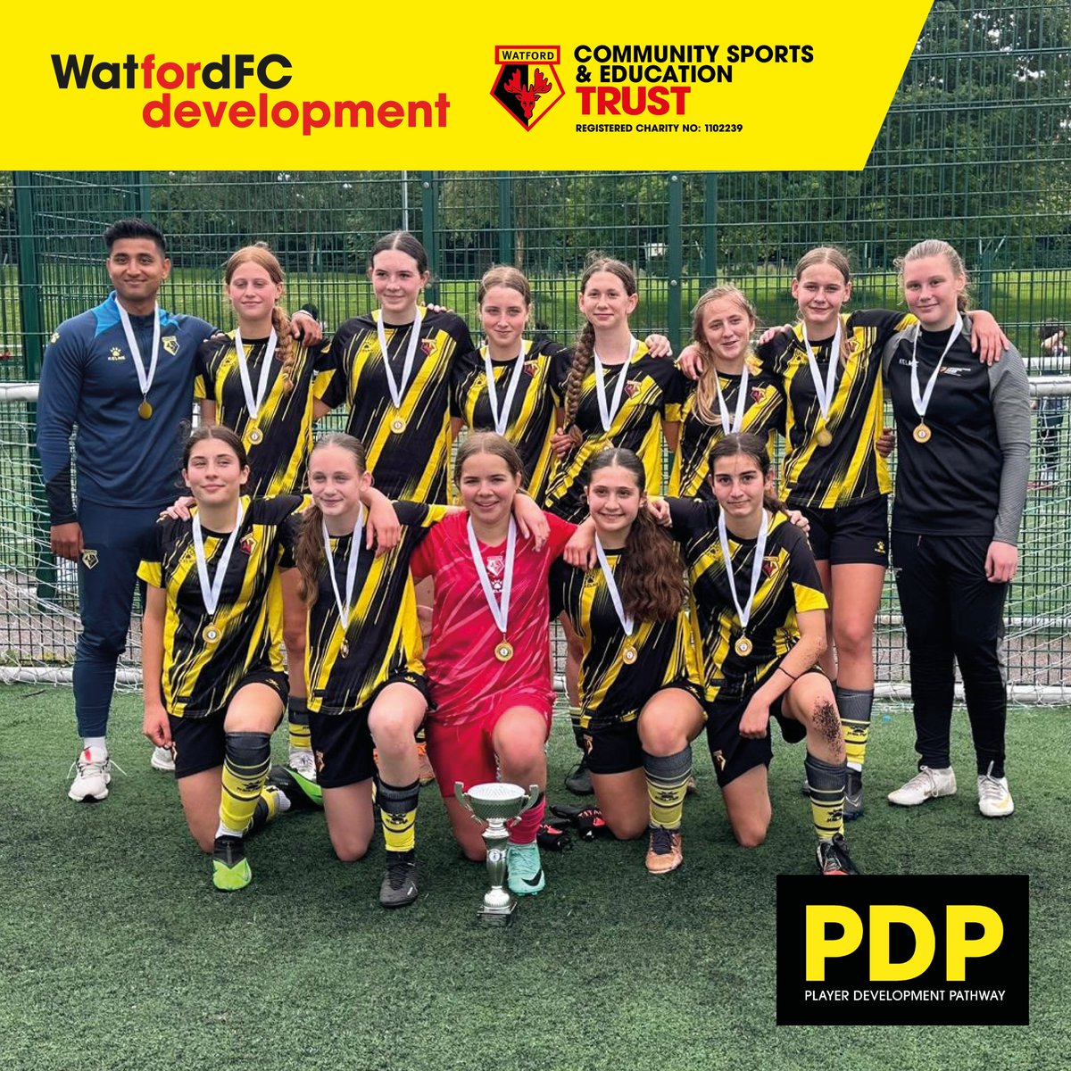 Well done to our ETC U14s, who took part in Spurs FC Foundation's U16s' tournament against local clubs and managed to win all games and the tournament!

<a href="/WatfordFC/">Watford Football Club</a> | #WatfordFC