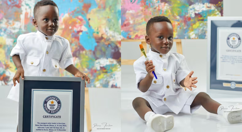 PulseGhana's tweet photo. Ghana's 1-year-old Ace Liam officially receives his Guinness World Record certificate https://t.co/Qzaj9ghxd2 https://t.co/gU6jclWT3v