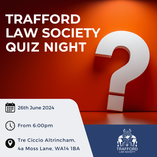 Get your thinking caps on for an evening of competitive quiz action, at <a href="/traffordlawsoc/">Trafford Law Society</a> Quiz Night!

It's set to be a great opportunity to meet other #Trafford lawyers, enjoy a bite to eat &amp; help raise funds for <a href="/TraffordCarers/">TraffordCarersCentre</a>.

For tickets, please visit tinyurl.com/5n7dtwp3