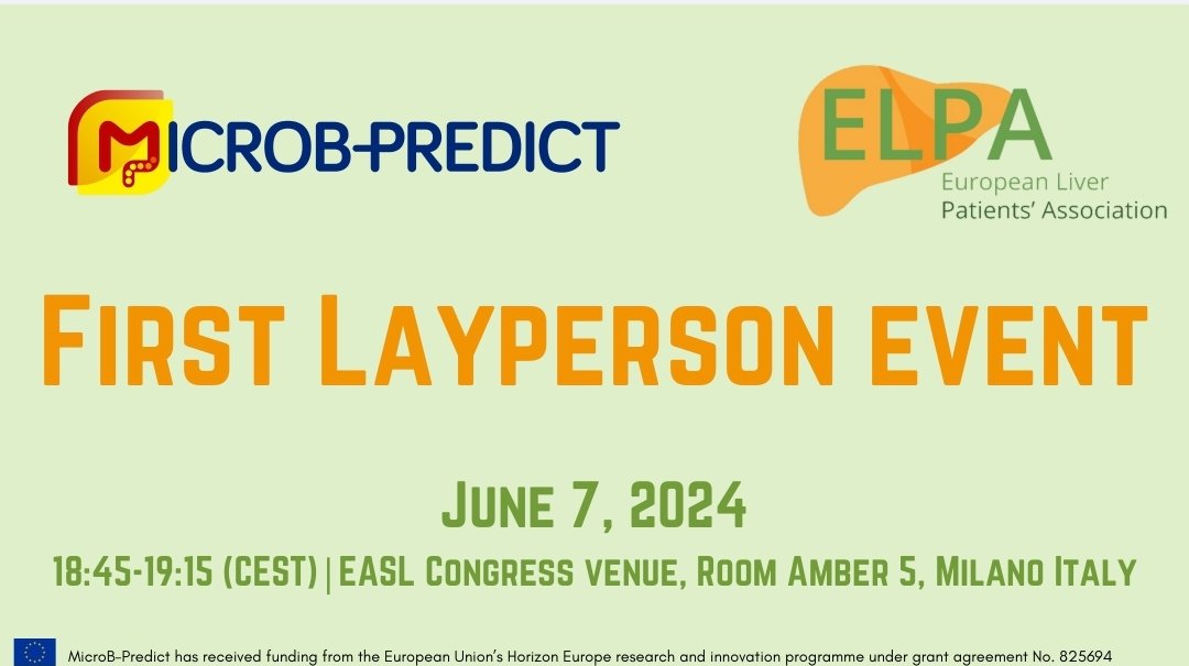 EuropeLiver's tweet image. The #Microb-Predict event organized by @EuropeLiver (ELPA) is bringing together leading experts and 40 patient advocates. An amazing opportunity for learning and engagement! #PatientAdvocacy #EUProject

@MicrobPredict @Decision4Liver
 @EASLnews @EASLedu @Marko_Korenjak