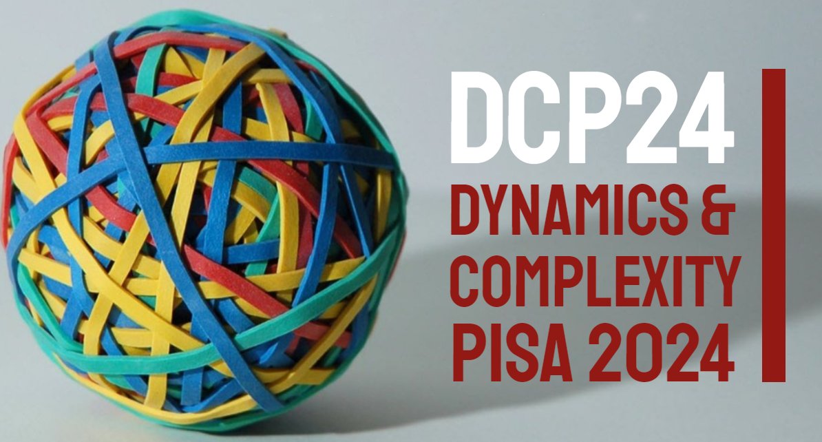 ScuolaSantAnna's tweet photo. #ComingSoon
#DCP #Dynamics and #Complexity è l'incontro scientifico interdisciplinare dal 5 all'8 giugno alla @ScuolaSantAnna, organizzato dal #CISSC @Unipisa, focalizzato su dinamica non lineare, meccanica statistica e #complessità in molteplici aree ⤵️
https://t.co/zWttTLuAvm https://t.co/m6QaP7XPTZ