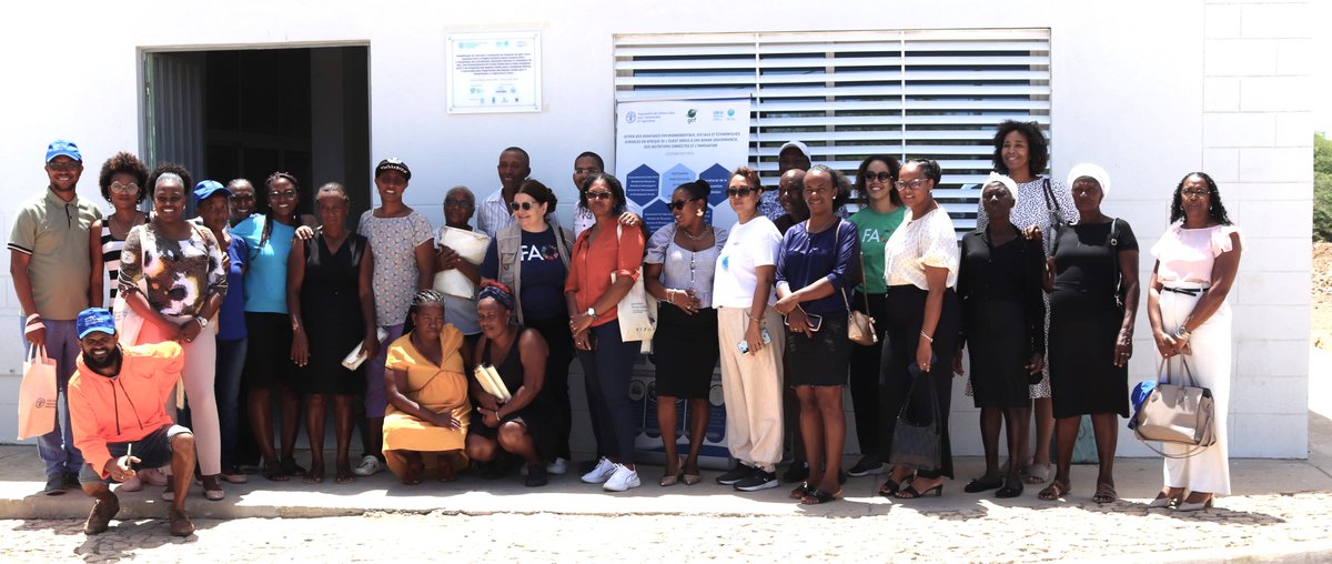 FAOCaboVerde's tweet photo. FAOR 🇨🇻 @ana_touza:
“The rehabilitation of the Calheta market and the installation of the ice machine will bring great benefits to the entire fishing 🎣 community on the Maio island, thanks to the FAO Project: #CoastalFisheriesInitiative - West Africa."
#SDG14 #CFIgef https://t.co/35MWd72U4K