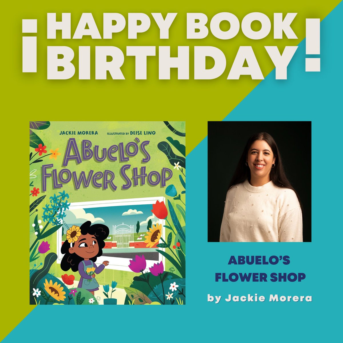 🎉 Please join us in wishing a very happy book birthday to ABUELO’S FLOWER SHOP by Musa Jackie Morera and illustrator Deise Lino! 🥳

Congratulations @jmorerabooks! 🎉

 #WritingCommmunity #KidLit #LasMusasBooks
