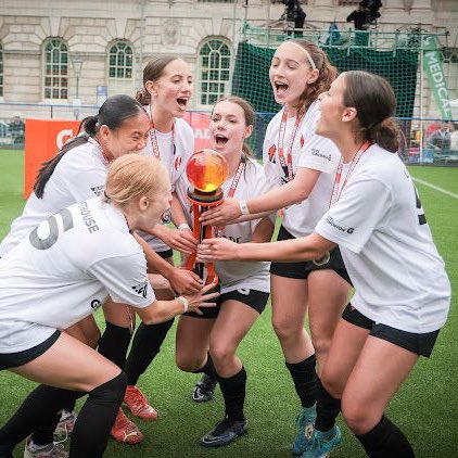FabrizioRomano's tweet photo. What an electrifying finale at Somerset House! The Gatorade 5v5 teams didn’t disappoint. @Kaka’s post-match talk reminded the runners-up that in football, as in life, you’re never truly defeated. Hats off to the victors, Brazil & Canada! Your triumph provides inspiration to teens around the world and fuels the future of football! 🙌⚽ #GatoradeFuelTomorrow #ConfidenceCoaches #Gatorade5v5 #AD
