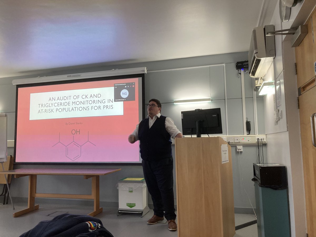 Critical Care Quality Improvement Lead Nurses (@cc_qils_nuh) on Twitter photo Dan presenting his audit on PRIS - really in-depth and informative - thank you for sharing <a href="/NUHCriticalCare/">NUH Critical Care๐ณ๏ธโ๐</a> #QQ #CCQSI Dan presenting his audit on PRIS - really in-depth and informative - thank you for sharing <a href="/NUHCriticalCare/">NUH Critical Care๐ณ๏ธโ๐</a> #QQ #CCQSI