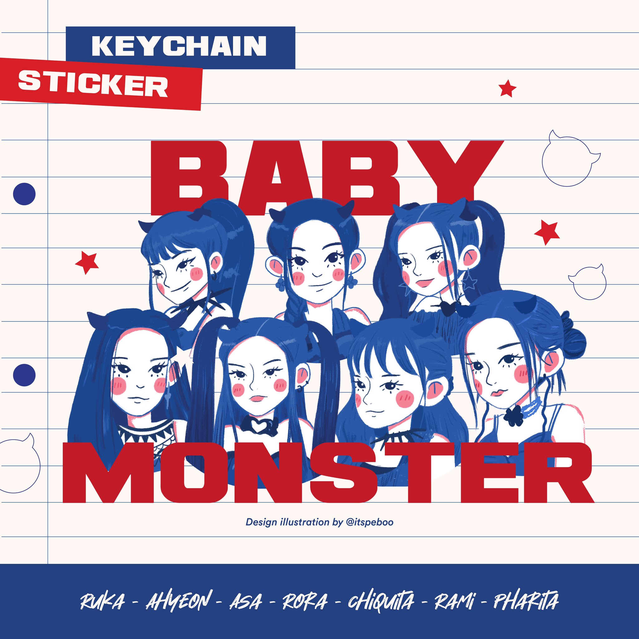 BABYMONSTER STICKER PACK ステッカー ベビモン - メルカリ