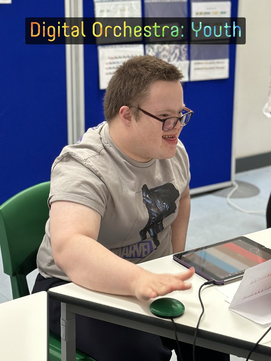 DrakeMusicScot's tweet photo. Digital Orchestra: North East are going to be performing at  @APAWhatsOn's Light The Blue Festival this Saturday at His Majesty's Theatre in Aberdeen. #LTB24
Here are some photos of young people from @BraeSchool rehearsing.
We are grateful for funding from @CreativeScots https://t.co/xQDeTe7Maw
