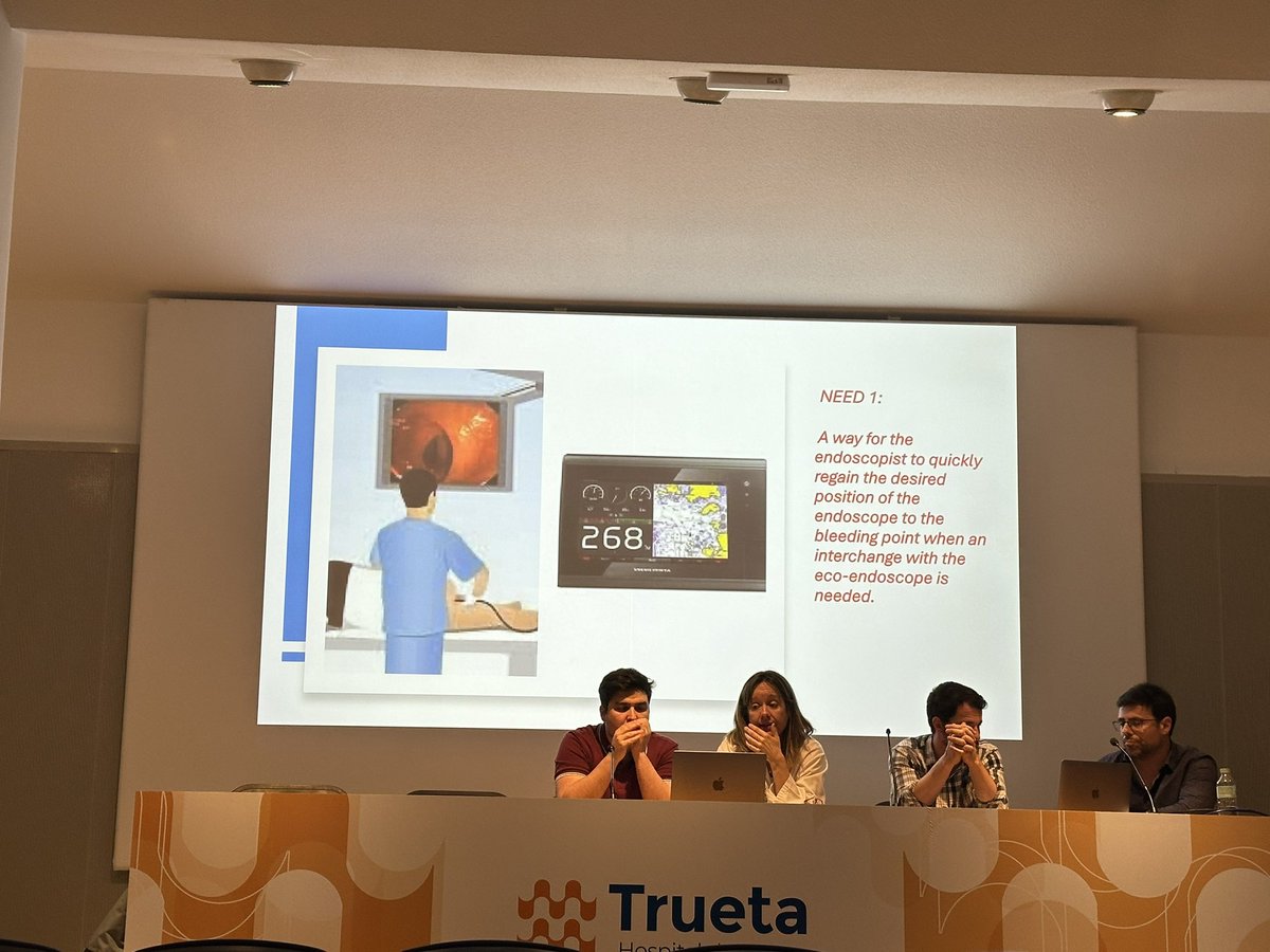 Avui presentació dels reptes tecnològics detectats per l’equip de Dhealth a la Secció d’Endoscòpia Digestiva de l’<a href="/htrueta/">Hospital Trueta</a>. Un treball magníficat. @biocat_cat