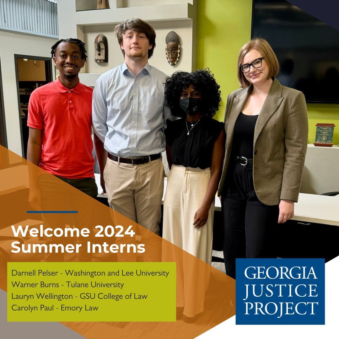 We are delighted to welcome four interns to our team this summer. We're excited to have Darnell, Warner, Lauryn, and Caroline join us and look forward to the contributions they will bring this summer. To learn more about internships at GJP, visit buff.ly/3V85Zo3 today!