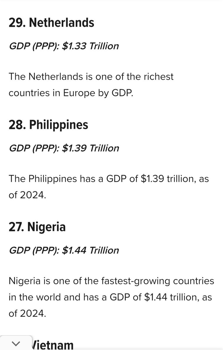 Rylee0919's tweet photo. I thought the Philippines were very poor?  🤓 
#philippines #BBM #gdp #richestcountries #president #trillion https://t.co/zAyaLXyBEH