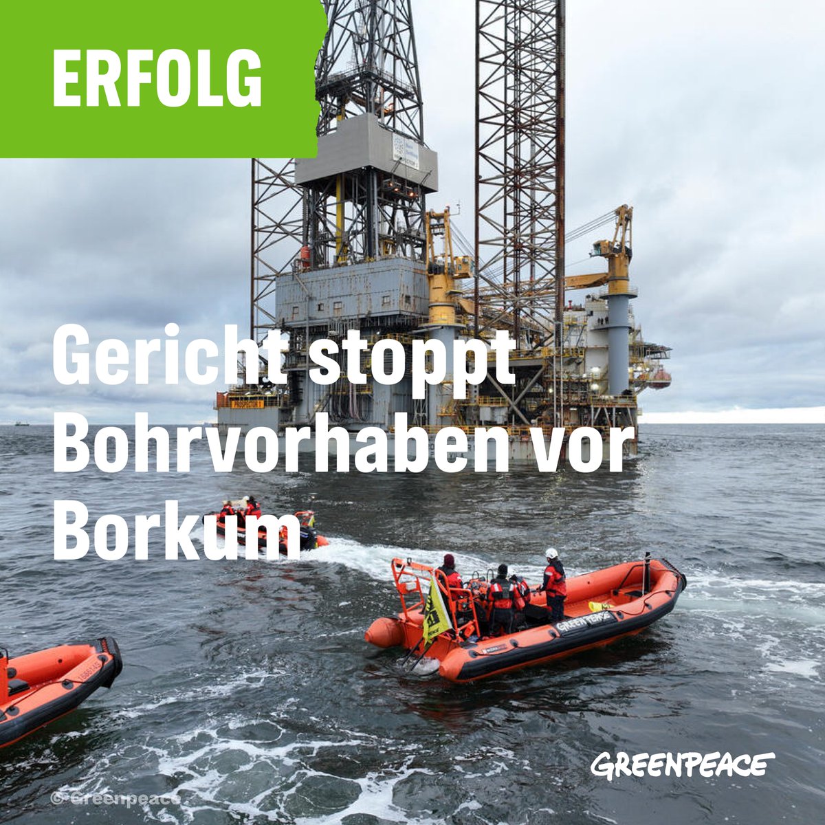 🔊Ein Riesenerfolg! Die Plattform auf der Aktive von <a href="/greenpeace_de/">Greenpeace e.V.</a> und @greenpeaceNL protestiert haben, wurde von dem höchsten niederländischen Gericht angewiesen, ihre Bohraktivitäten einzustellen. Widerstand WIRKT! #StopFossilGas #NoNewGas
act.gp/stopfossilfuels