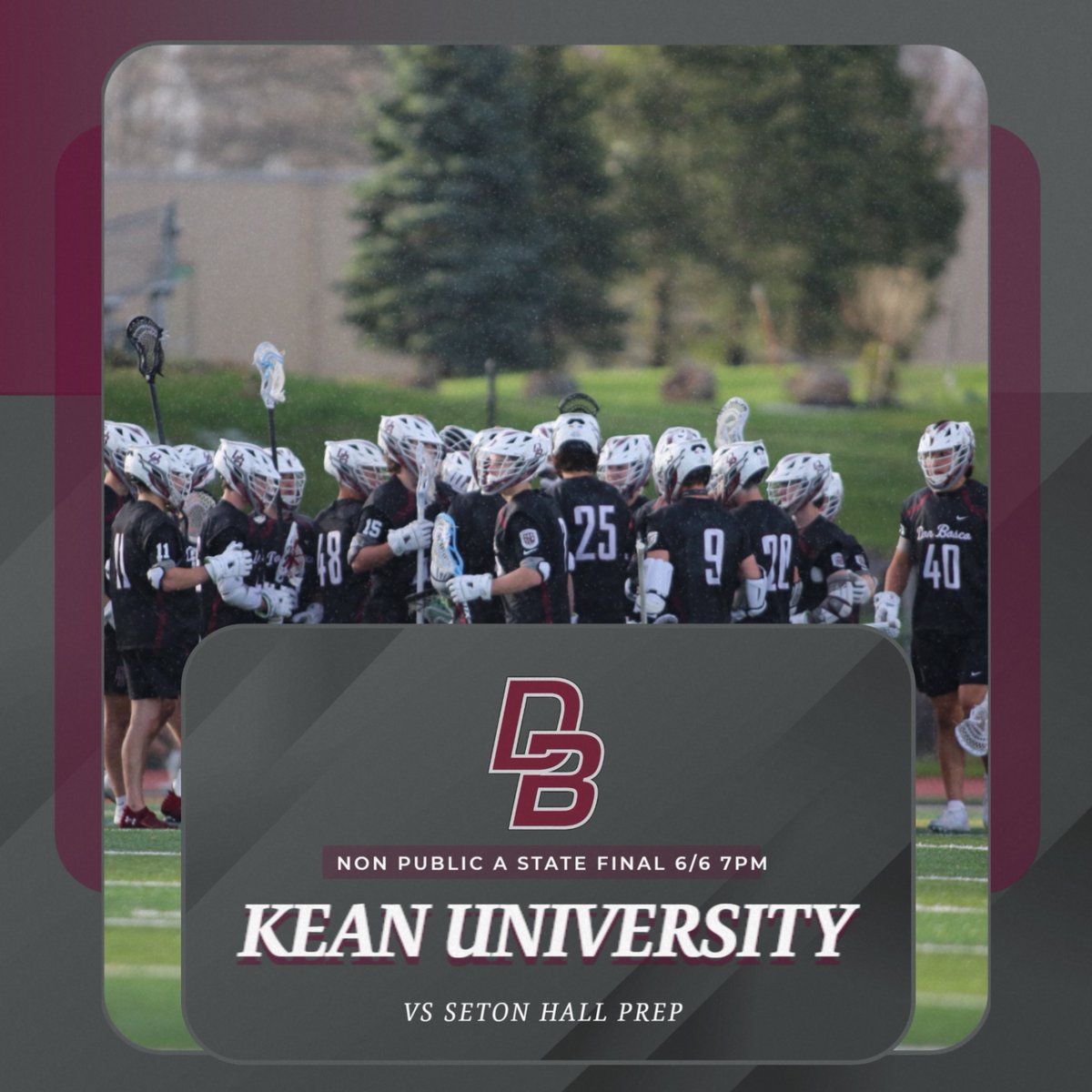 The stage is SET!

DB vs SHP

7PM at Kean U.

#finish