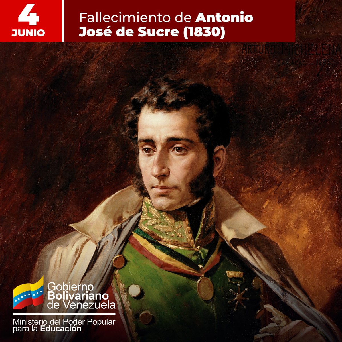 ¡Honor al Gran Mariscal de Ayacucho!

Conmemoramos el aguerrido legado de nuestro soldado leal al Libertador. Sus convicciones y compromiso señalan los senderos de la justicia, la soberanía y emancipación definitiva de América del Sur.

#AfirmativosYPalante
<a href="/NicolasMaduro/">Nicolás Maduro</a>