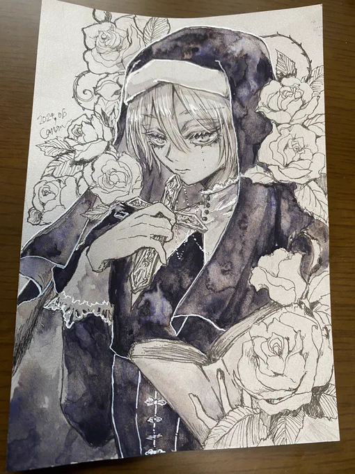 めちゃくちゃ可愛い感じにできたー🤤🫶🫶🫶🫶✨✨✨
ホルベインのグラニュレーティングカラーの雨夜の月1色で塗ってみました🦄🦄🦄🦄✨✨✨🦋🦋🦋 