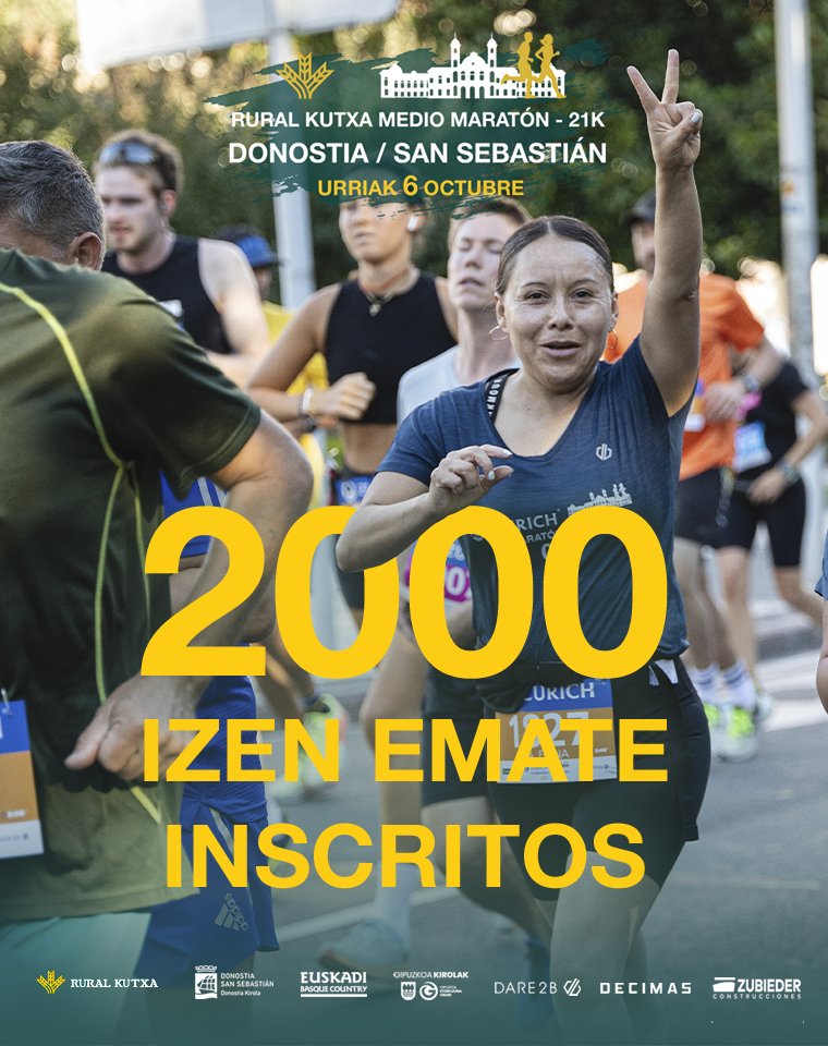 💚 Ya somos 2000 💚

➡️ Las inscripciones siguen abiertas

mediomaratonsansebastianruralkutxa.com/es