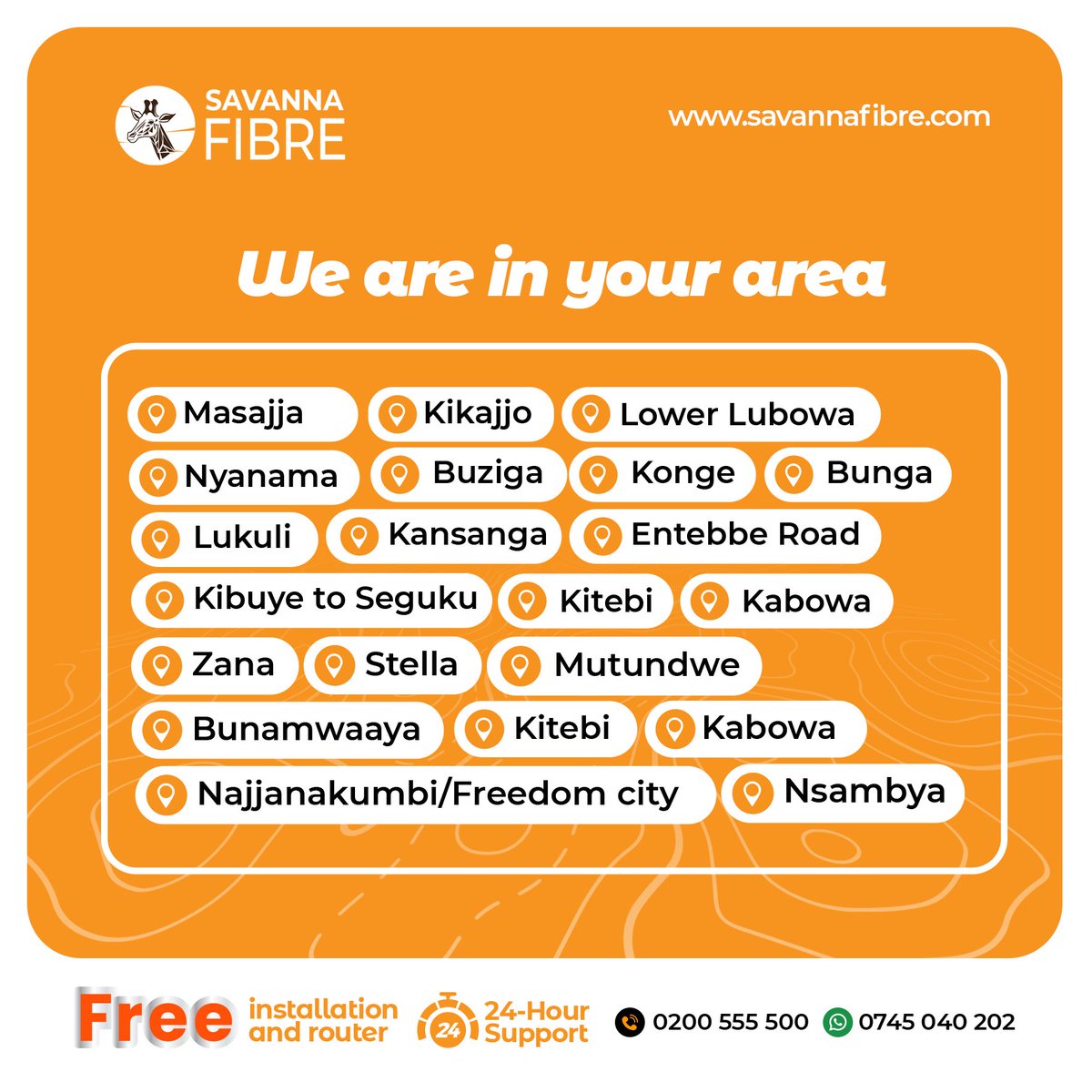 savanna_ug's tweet photo. We are expanding our reach! Our internet coverage now includes… 

#SavannaLiveUg #GetConnected https://t.co/0J5mO1mDTa