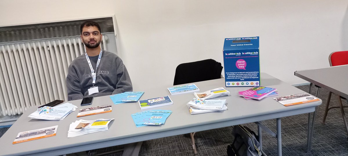 HWLL_Dulna's tweet photo. At the Health and Wellbeing fair at Leicester Adult Education College! Chat with us about volunteering opportunities and share your experiences about local health and social care services. Your stories matter! #VolunteerWithUs #HWLL https://t.co/h06rHgE3js