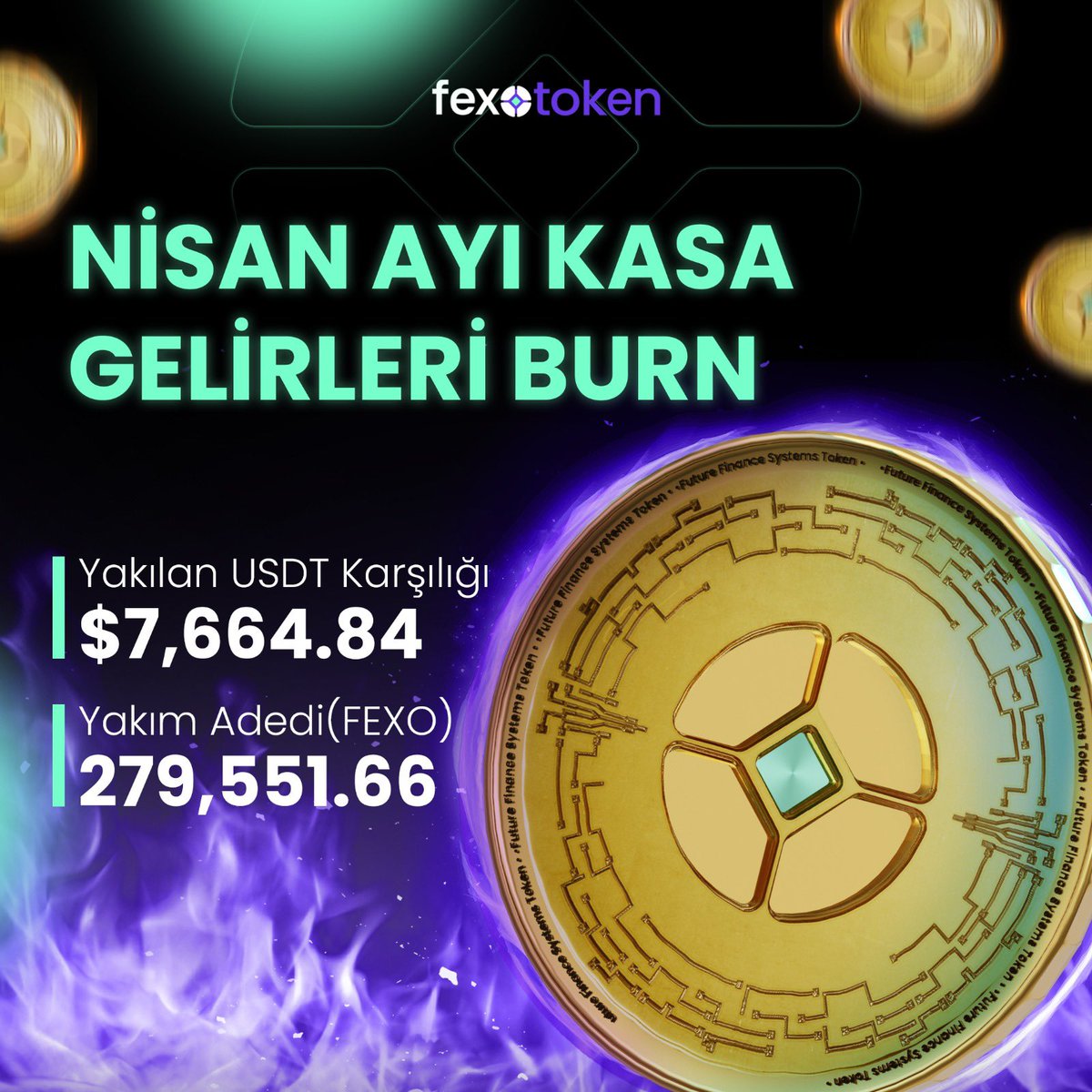 279,551.66  FEXO yakıldı! 🔥💜 #FexoToken