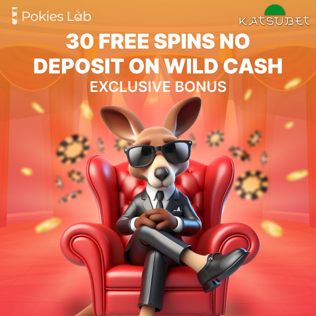 PokiesLab_net's tweet photo. We’ve got an incredible treat for you! 🎁 Head over to PokiesLAB to claim an EXCLUSIVE BONUS of 30 FREE SPINS with NO DEPOSIT on the fantastic slot game, Wild Cash at Katsubet Casino! 🤑 https://t.co/c2hBjTnkLx