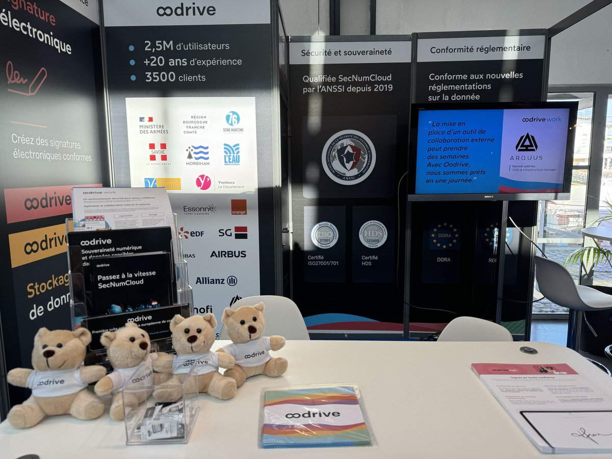 📢 Ça commence aujourd’hui !
#Endirect du Coter Numérique

📆 Jusqu’au mercredi 5 juin
🪑 stand 143
📍 Quai Louis Prunier - 17000 - La Rochelle
➡️ Nos experts sont sur place ! 

PhilippeDIEU - Jean Paul Djomby - Loïc René - Thierry Bré - Christophe Lasbordes

#SécuritéNumérique