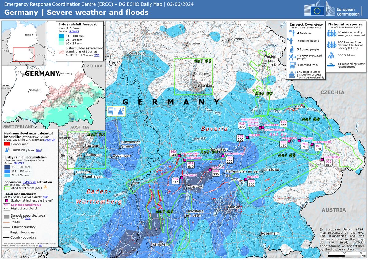 Daily map: Severe weather and floods in Germany. 🇩🇪↓

🔗 europa.eu/!KK7cNc