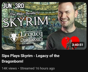xenophyte_'s tweet photo. i can't believe we got a 3rd skyrim playthrough before sipscam 😭 @Sips_ https://t.co/rSGzgIfF41
