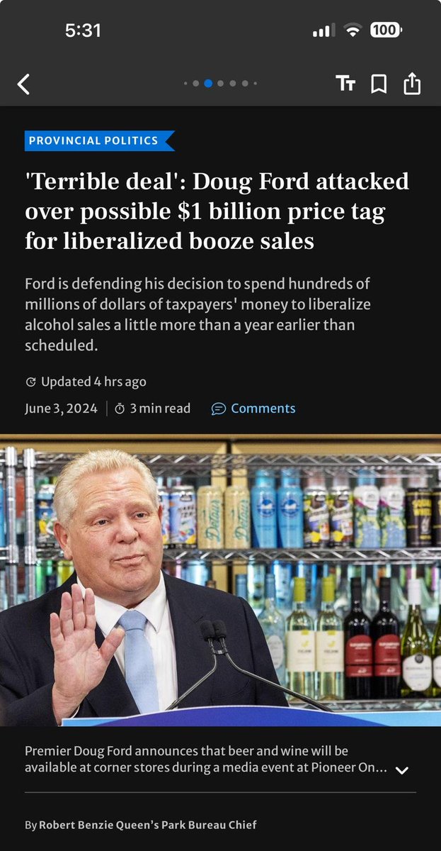 Never let a politician tell you there's not enough money for things that matter like family MDs or hospital, shelter, detox and rehab beds - when Conservative Premier Ford so recklessly fritters away our taxpayer money. 
thestar.com/politics/provi…