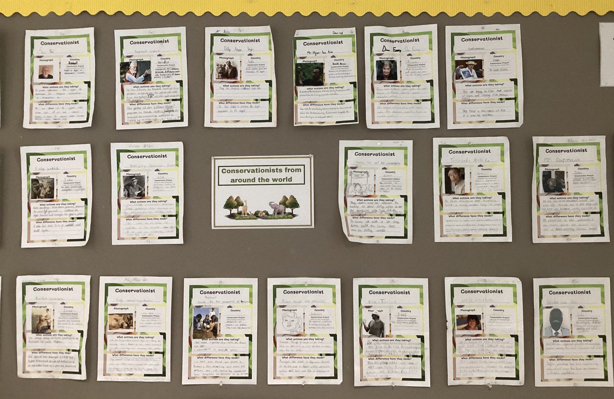#Y4 #IPC learned  #Conservationists explore possible solutions to protect the environment and living things. To extend learning and to add a #cultural dimension students researched a conservationist's work from their home or former country of residence.#culture matters at #ISH.