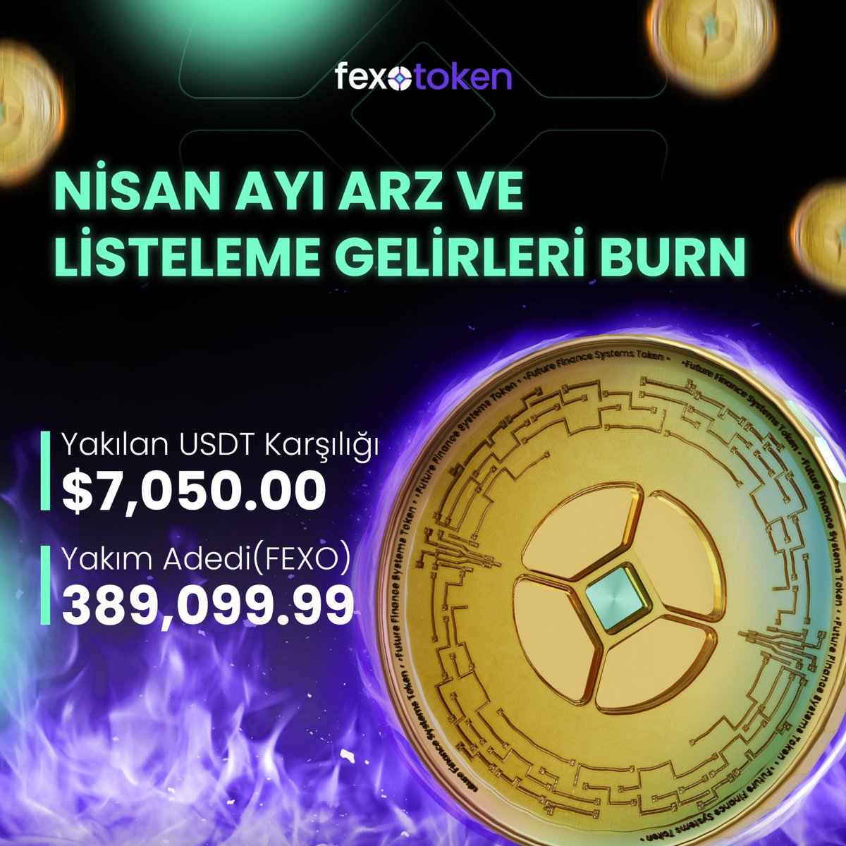 389,099.99  FEXO yakıldı! 🔥💜 #FexoToken