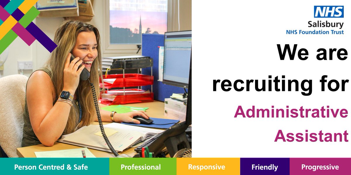 Are you organised, proactive, and ready to make a difference? #JoinOurPeople as an Administrative Assistant in Sexual Health! Apply today and become an integral part of our team➡️ salisbury.nhs.uk/working-for-te…