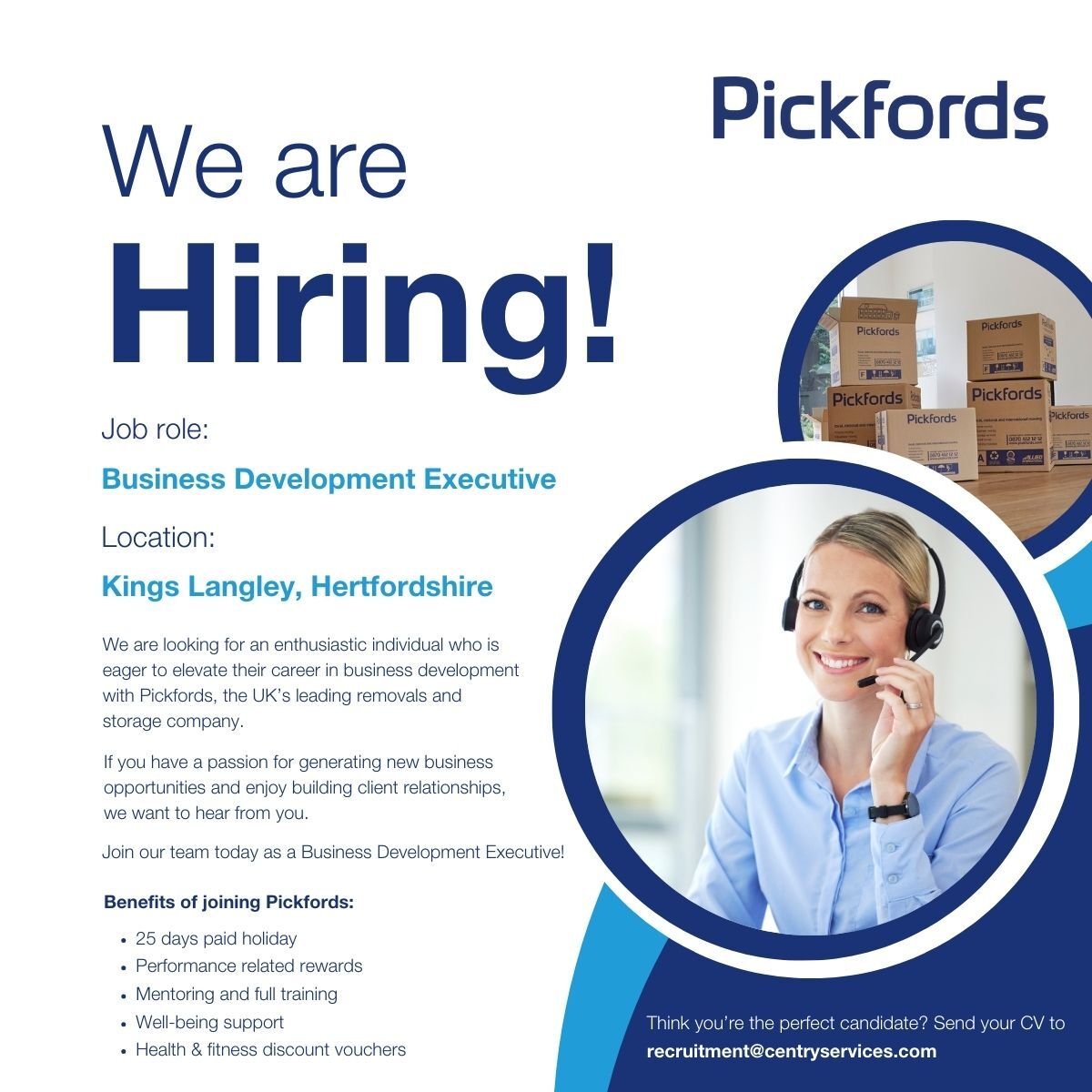 Join us today as a Business Development Executive! 💼

For more details about this role, visit our website - pickfords.co.uk/careers/busine…

#hashtags #Pickfords #pickfordscareers #careers #findajob #hiring #wearehiring #businessdevelopmentexecutive