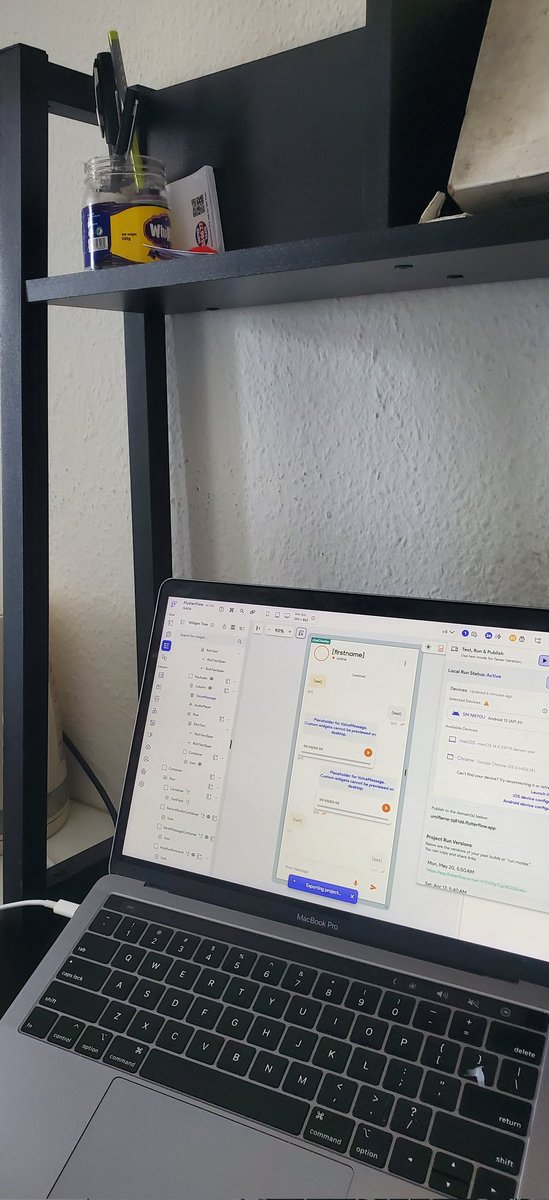 cyberDev_D's tweet image. I enjoy writing code, when i am executing my ideas, the way i see them in my head.

Building an app with a no code tool has its constraints, that can be annoying sometimes.

So when I figured I could write custom widgets in dart on @flutterflow it won my heart.