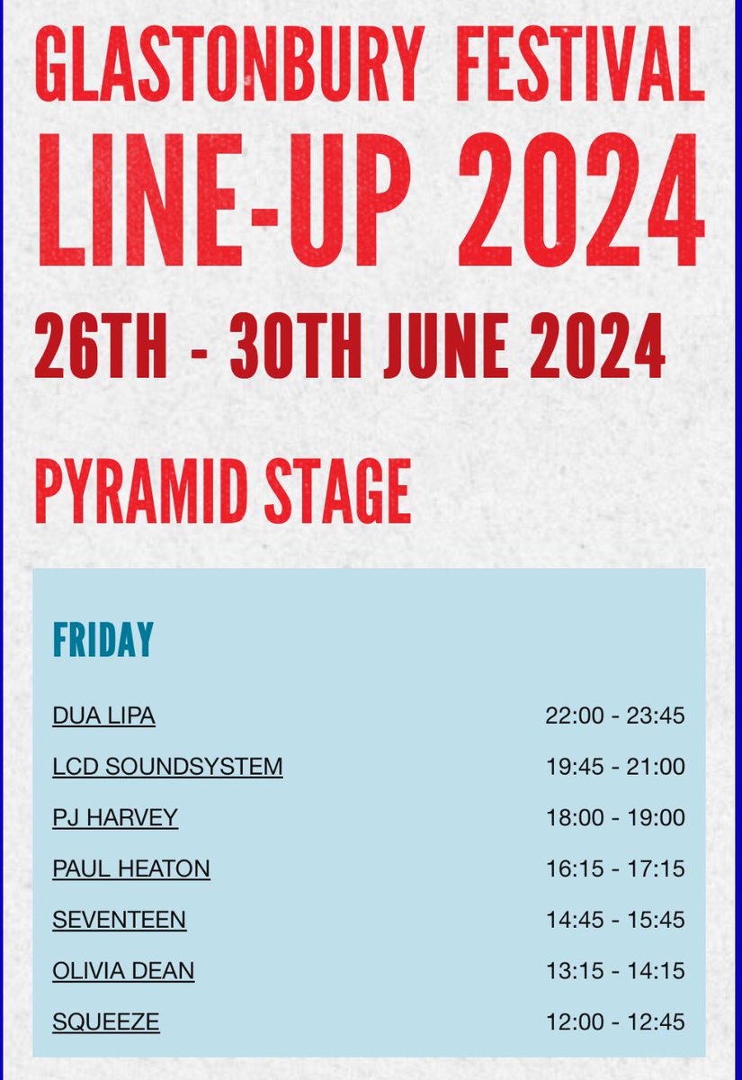 PledisSVT_UK's tweet photo. SEVENTEEN is set to perform on the @glastonbury 🎡 PYRAMID stage on Friday, 28 June 2024 🥳

🗓️: 28 June 2024 (FRI)
🕝: 14:45 - 15:45 BST
📍: Worthy Farm, Pilton, Somerset, UK
🔗: https://t.co/WoIwKRtJW9

#세븐틴 @pledis_17 https://t.co/0mtmxGCN78