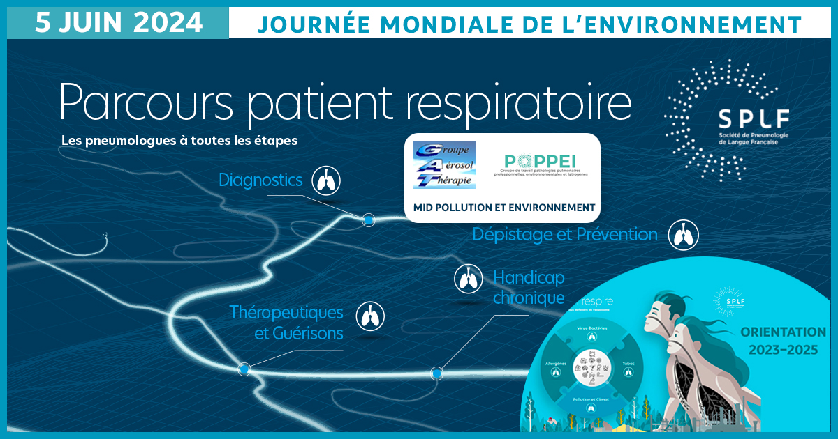 La santé #respiratoire est liée à l'#environnement. Protéger nos écosystèmes, réduire les #pollutions et les autres expositions environnementales et professionnelles adopter des modes de vie durables est essentiel pour des #poumons en bonne santé. 
splf.fr/actualites-pap…