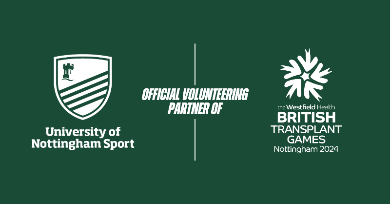 UoNSport's tweet photo. British Transplant Games 🏟 | With it being National Volunteer Week, we are delighted to be the official volunteering partner of @WHBTG 2024!

Taking place from the 1st to the 4th August, you can get involved and volunteer across a number of different roles 🙌

#WeAreUoN // 💚💛