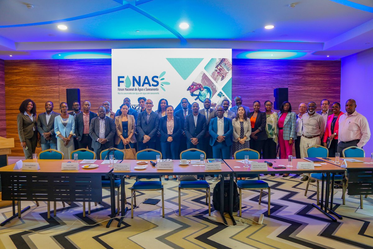 UNICEFAngola's tweet photo. The Workshop for Operationalizing the National Water and Sanitation Forum #FONAS.

With the implementation of the #FONAS, Angola highlights the commitment to improve coordination and engagement of key stakeholders to enhance results in the #WASH sector.

#MINAMB #MINEA https://t.co/7zi84rTZ9X