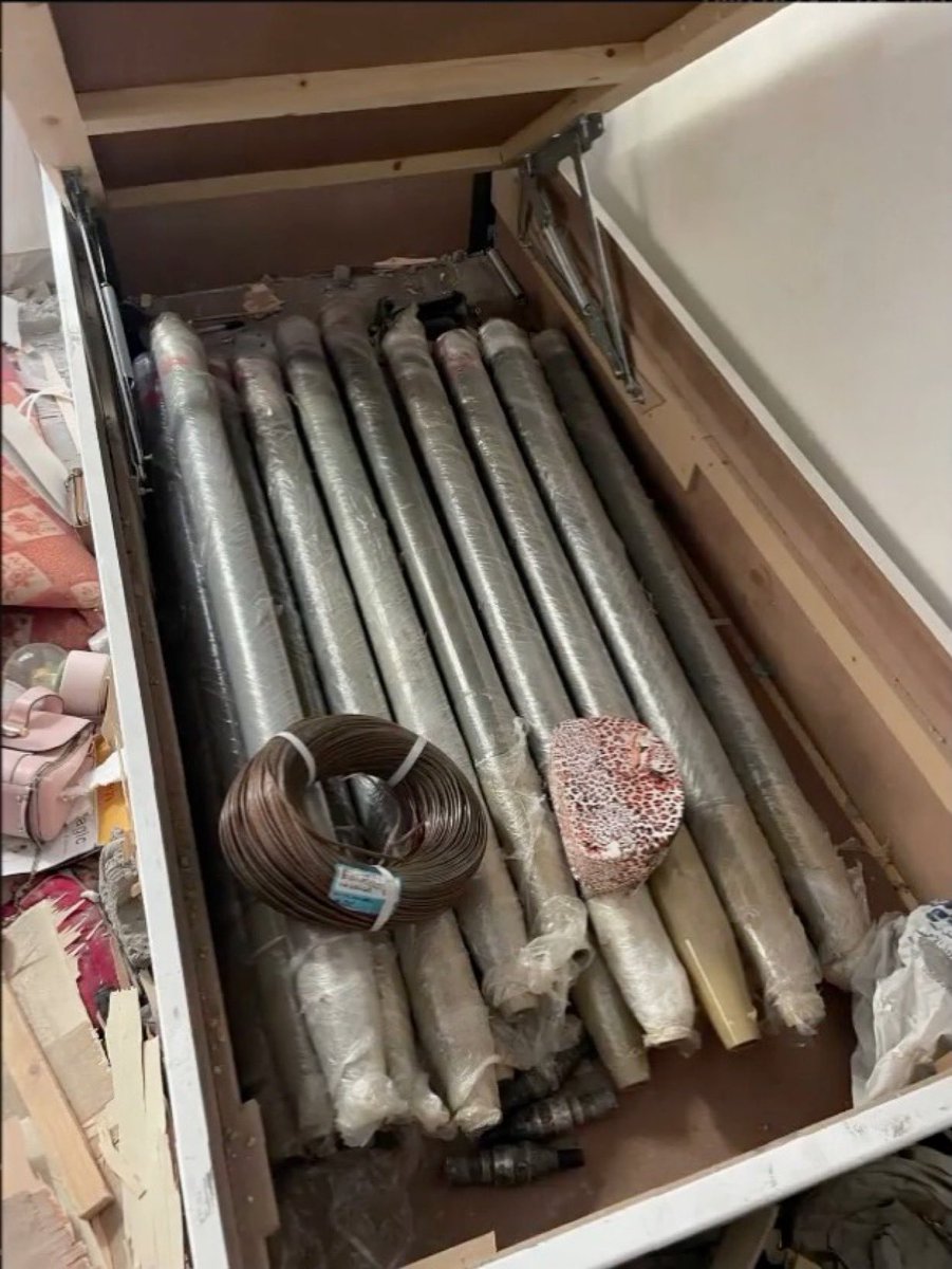 Some of you might store clothes or toys under your children’s beds. 

In Rafah, Hamas stores weapons under children’s beds. 

All eyes on the children of Rafah who deserve better.

📸 <a href="/cogatonline/">COGAT</a>