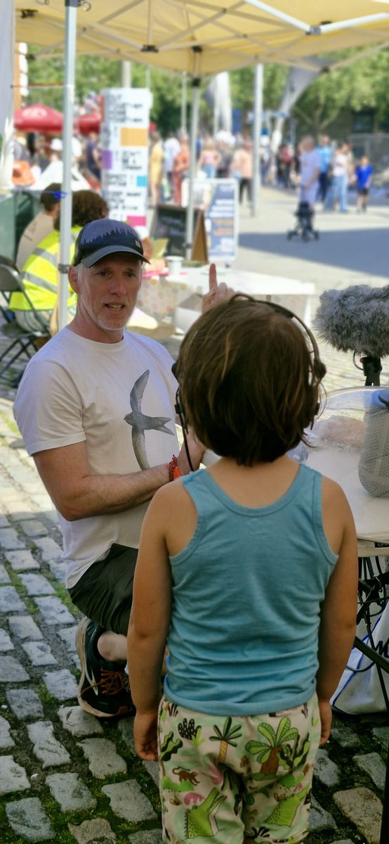 JustinFAnderson's tweet photo. Wow! Still buzzing after a mad busy but excellent Sunday at @FestofNature in Bristol. Talking #superswifts then joining the @offspringfilms
gang to screen clips from #earthsounds followed by a sound recording demo session in the festival tent. Thanks for a great day! https://t.co/UMqHCEzovq