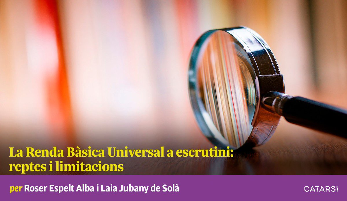 👋Us interessa el debat sobre la RBU? Perquè tornem amb més aportacions.  

Una anàlisi crítica des de les oportunitats i limitacions d'aquesta proposta i les seves possibilitats per a l'organització de classe. 

✍️<a href="/earuze/">Earuz 🇵🇸</a> i <a href="/Laiajds/">Laia</a> 

catarsimagazin.cat/la-renda-basic…