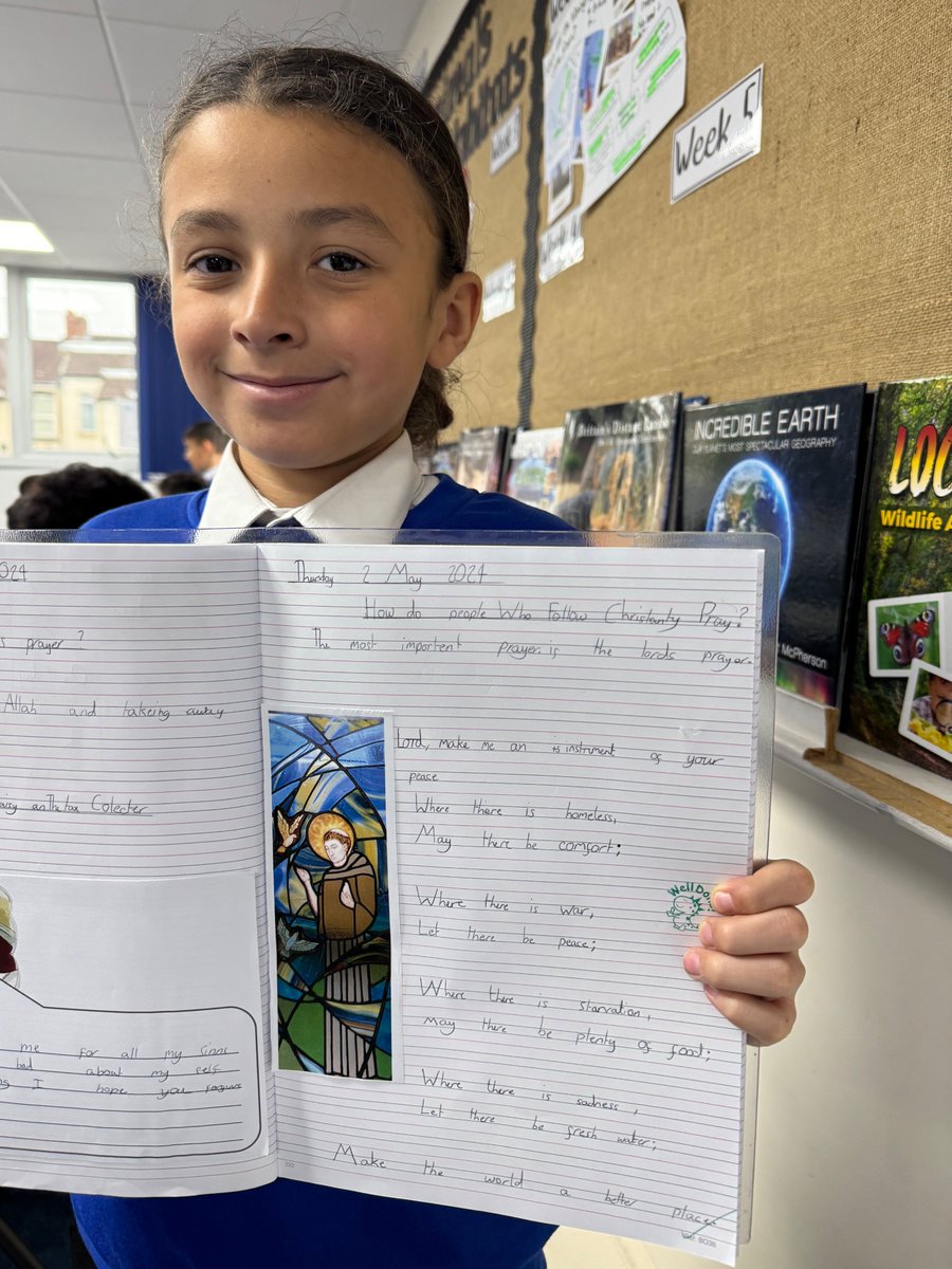 Well done to this boy for his excellent effort in R.E today!   #SilasRE 🙏✝️🕊️