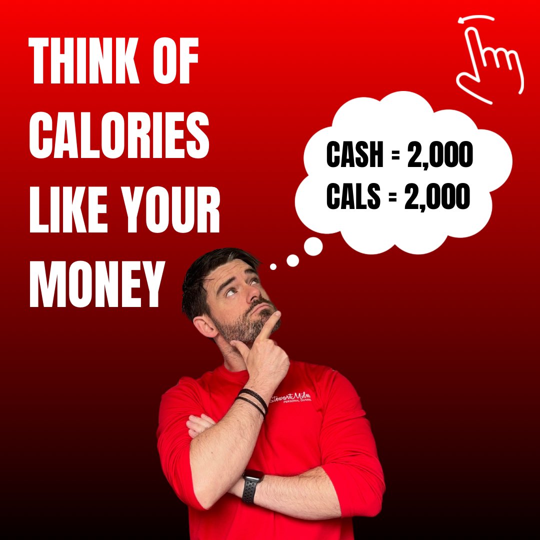StewartMilnePT's tweet photo. 🤔 💭 THINK OF CALORIES LIKE YOUR MONEY 🫰💷

https://t.co/d805uqJa0q https://t.co/bKNiqCP1rs