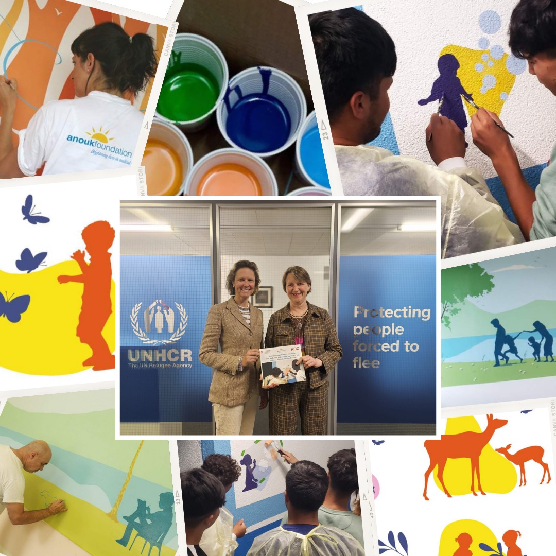 unhcr_ch's tweet image. 🎨✨ Mit Kunst die Bundesasylzentren beleben! 

Vanessa von Richter, Direktorin der @AnoukFoundation, welche partizipative Kunstprojekte in Bundesasylzentren umsetzt und diese einladender gestaltet,  besuchte kürzlich unser Büro. 🤝🏡