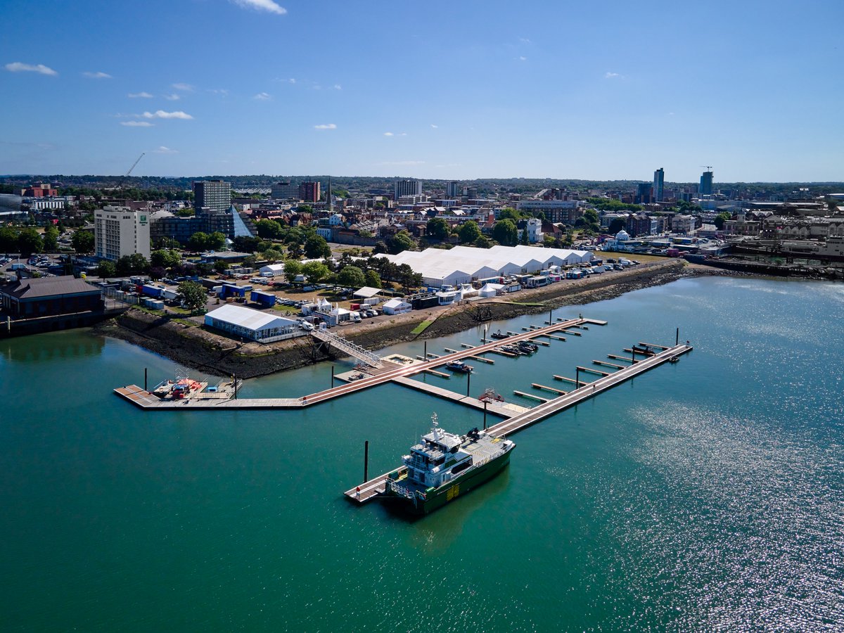 Only a week to go until #Seawork2024 opens its doors at Southampton's Mayflower Park. #WalconMarine is  completing the temporary marina which once again will be hosting a wide range of workboats. Find them on stand F12 in the main hall. #marinas #ports #berthingfacilities