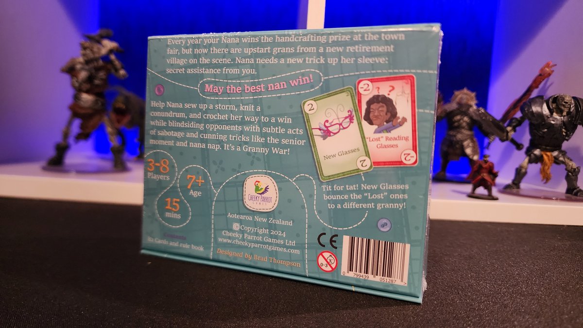 My publisher sent me a copy of the brand new 2nd Edition of my game Granny Wars along with this rocking t-shirt!
Designed this card game 12 years ago! Still so cool seeing something I created on store shelves and this new artwork is excellent!