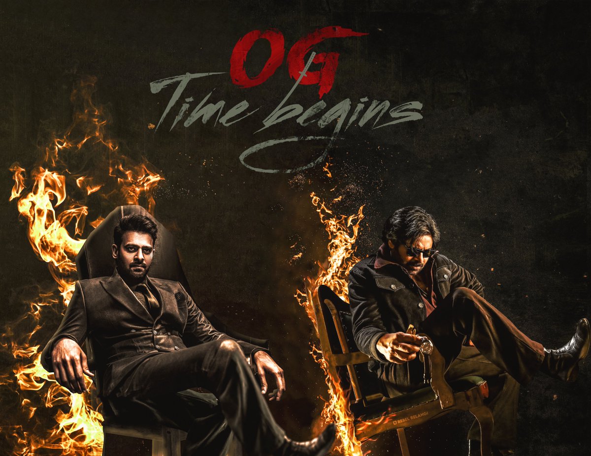 RebelRelangi's tweet photo. OG Time Begins Power Rebel Version
#Prabhas @PawanKalyan #TheyCallHimOG https://t.co/EfExPl82g1