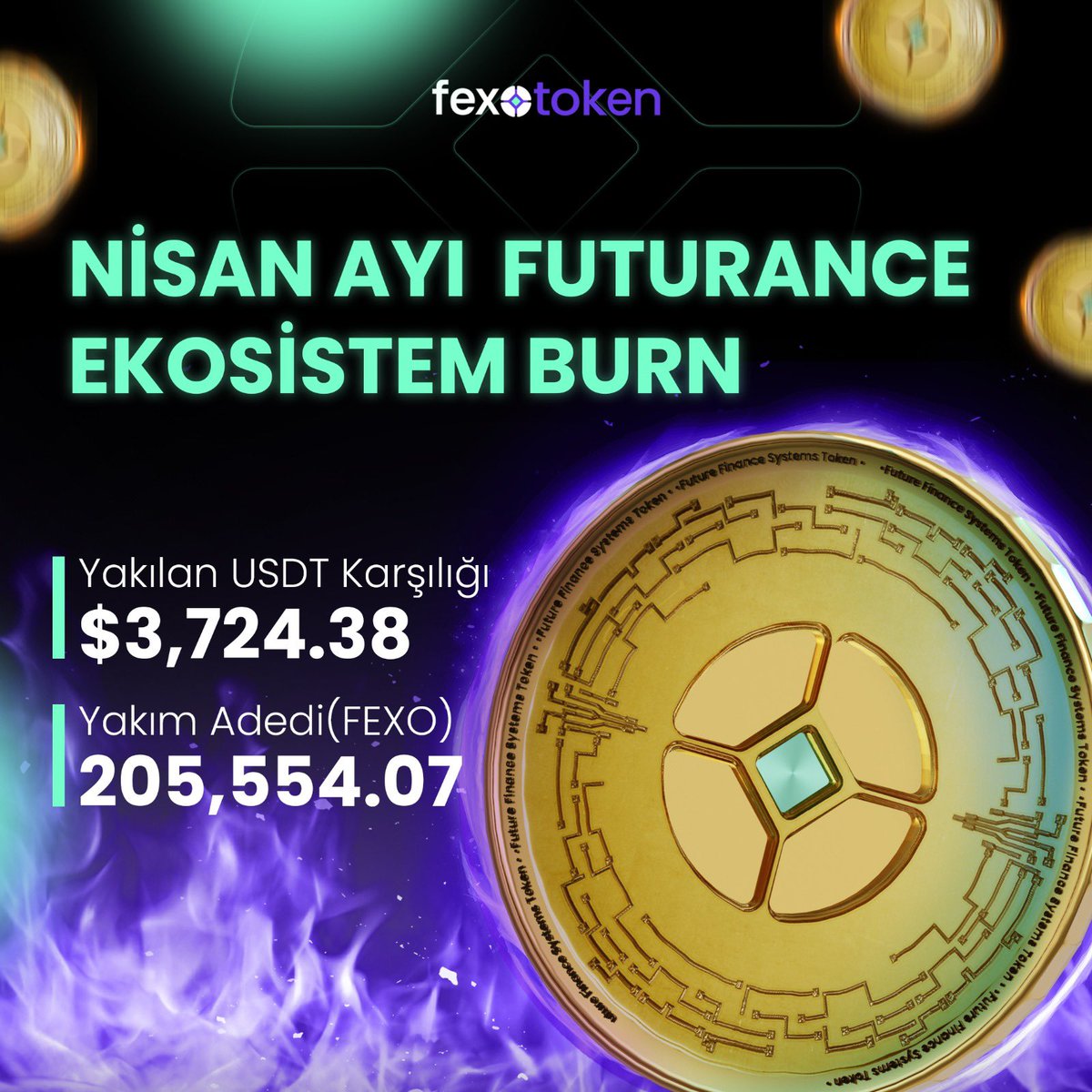 205,544.07  FEXO yakıldı! 🔥💜 #fexotoken