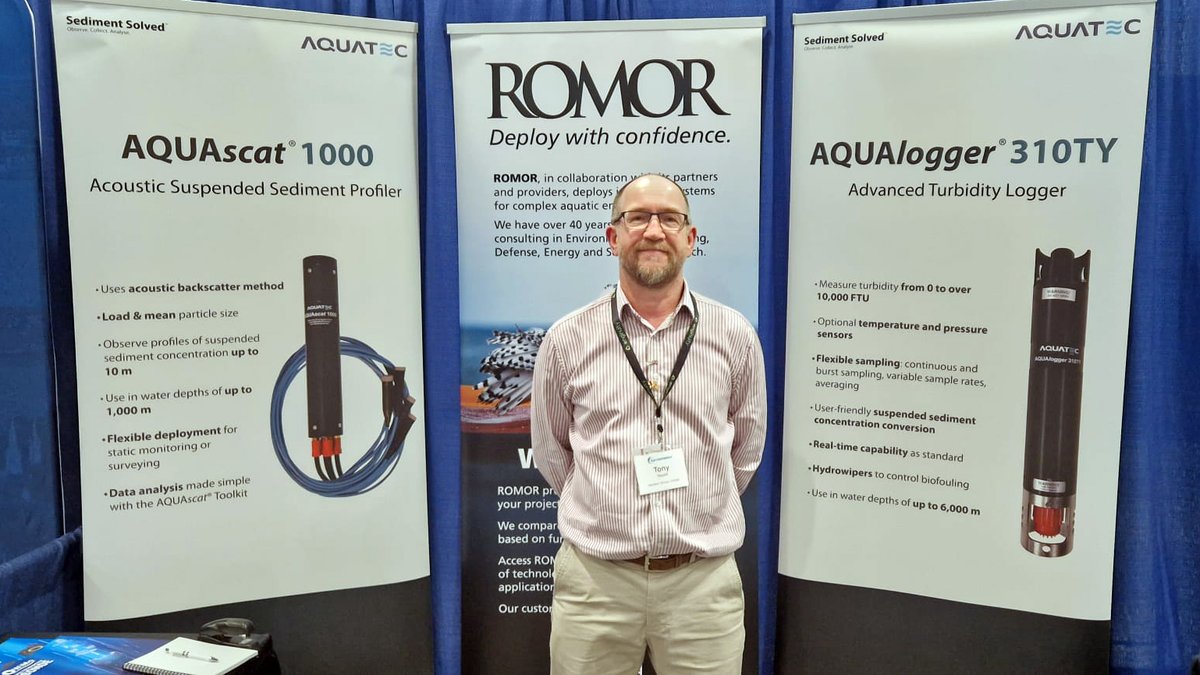 aquatecgroup's tweet image. Making waves at the H2O Conference. @AquatecGroup & our friends @romorocean are showcasing subsea tech! Stop by Booth 311 & chat with our technical sales expert, Tony! #H20Conference #OceanTech