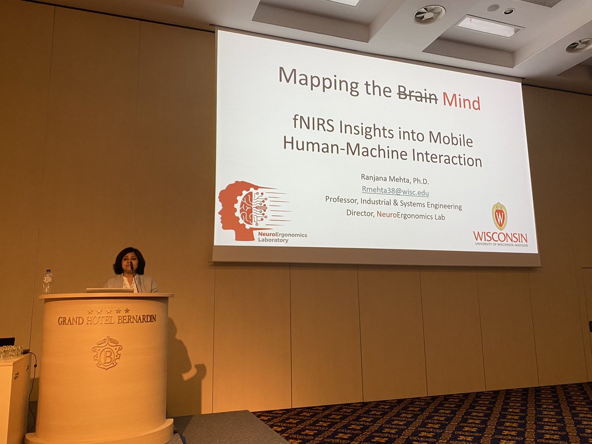 The second keynote at #MoBI2024 by @ranjanamehta showing an impressive line of work with multimodal rocrodings to address #fatigue in #neuroergonomic  research with #fNIRS and #mobilefNIRS.

Great talk and many new insights.